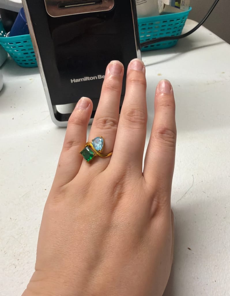Customer photo review of Birthstone Rings