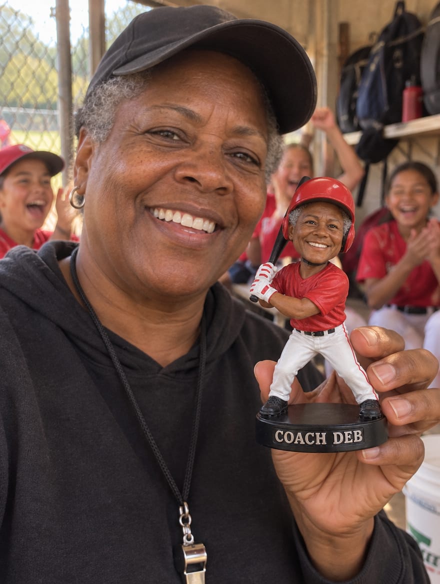 Customer photo review of Custom Baseball Batter Figurine & Gifts from Photo