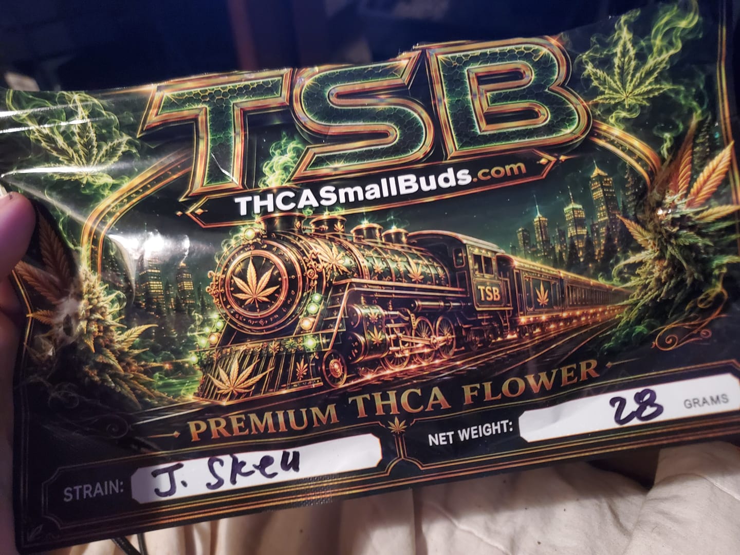 Customer photo review of Jack Skellington THCA Flower