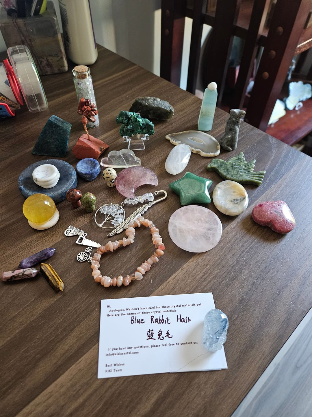 Customer photo review of KIKICRYSTAL Crystal Treasure Mystery Bag for Beginners