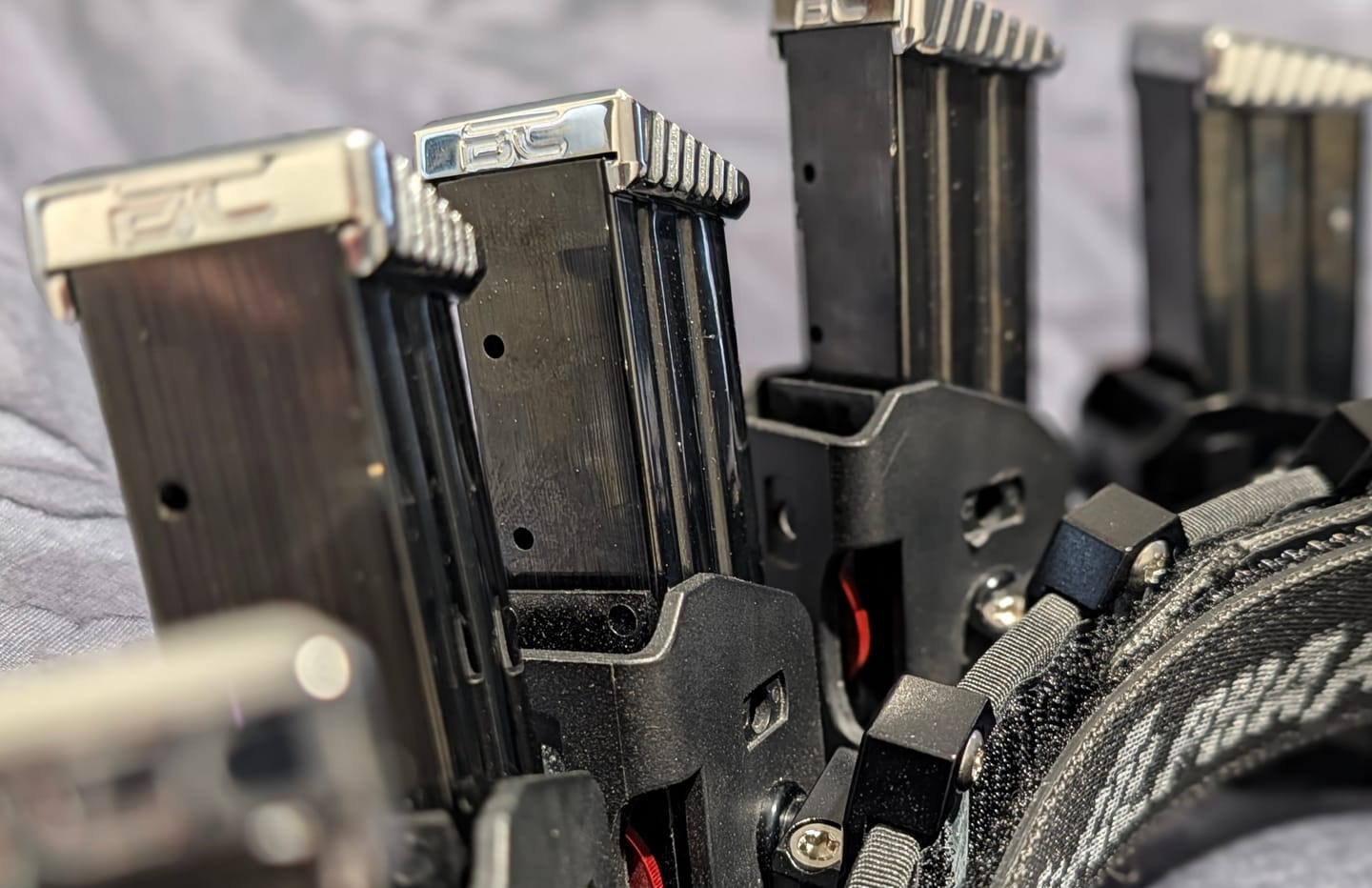 Customer photo review of 2011 Brass Double Stack Magazine Base Pad | IPSC Standard