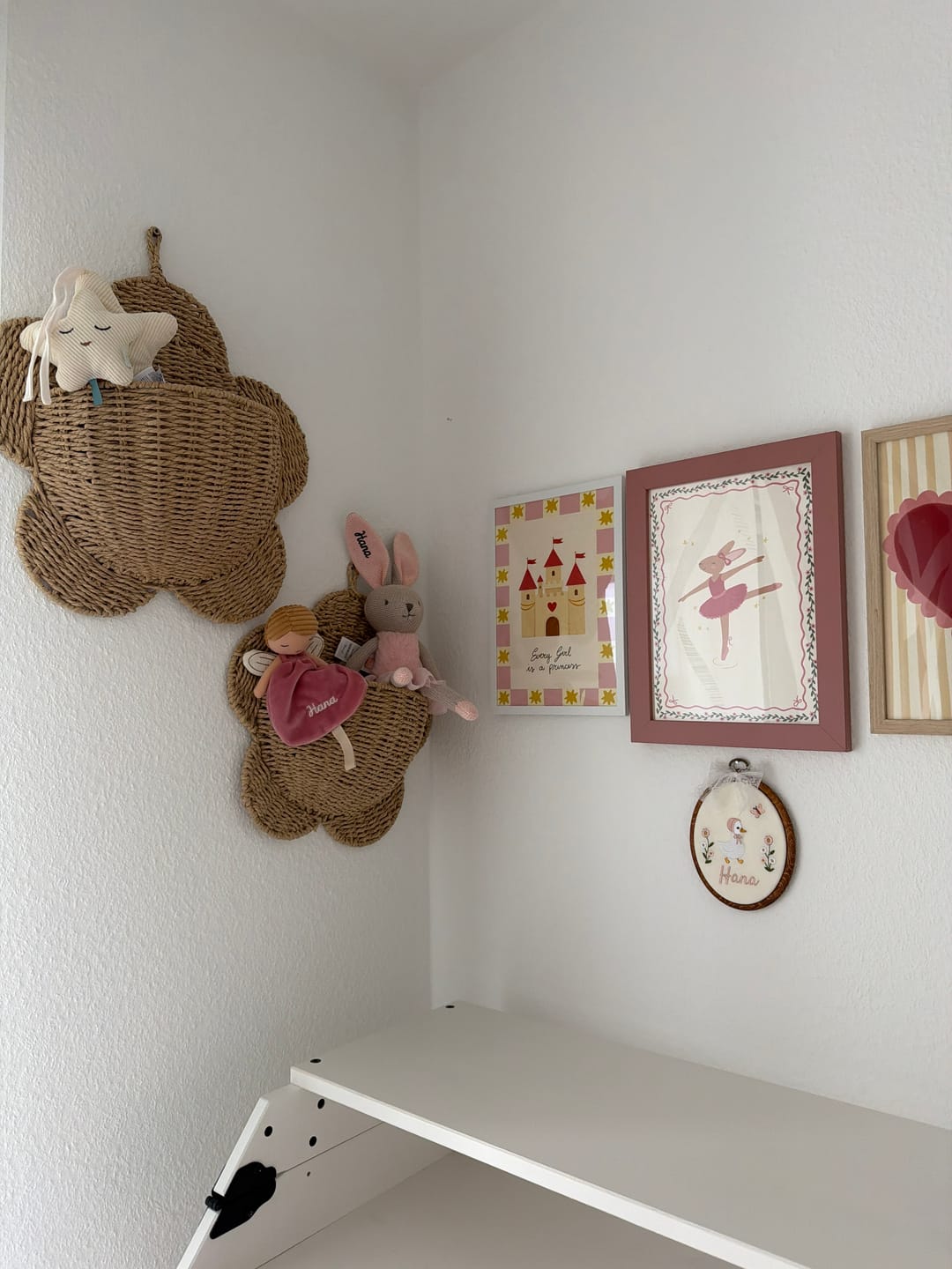 Customer photo review of Ballerina Bunny – Nursery & kids wall art