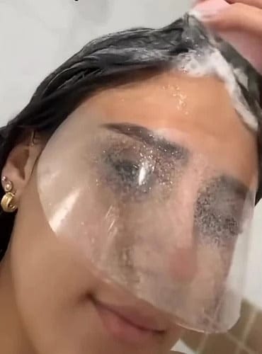 Customer photo review of Lashield Lash Shower Shield
