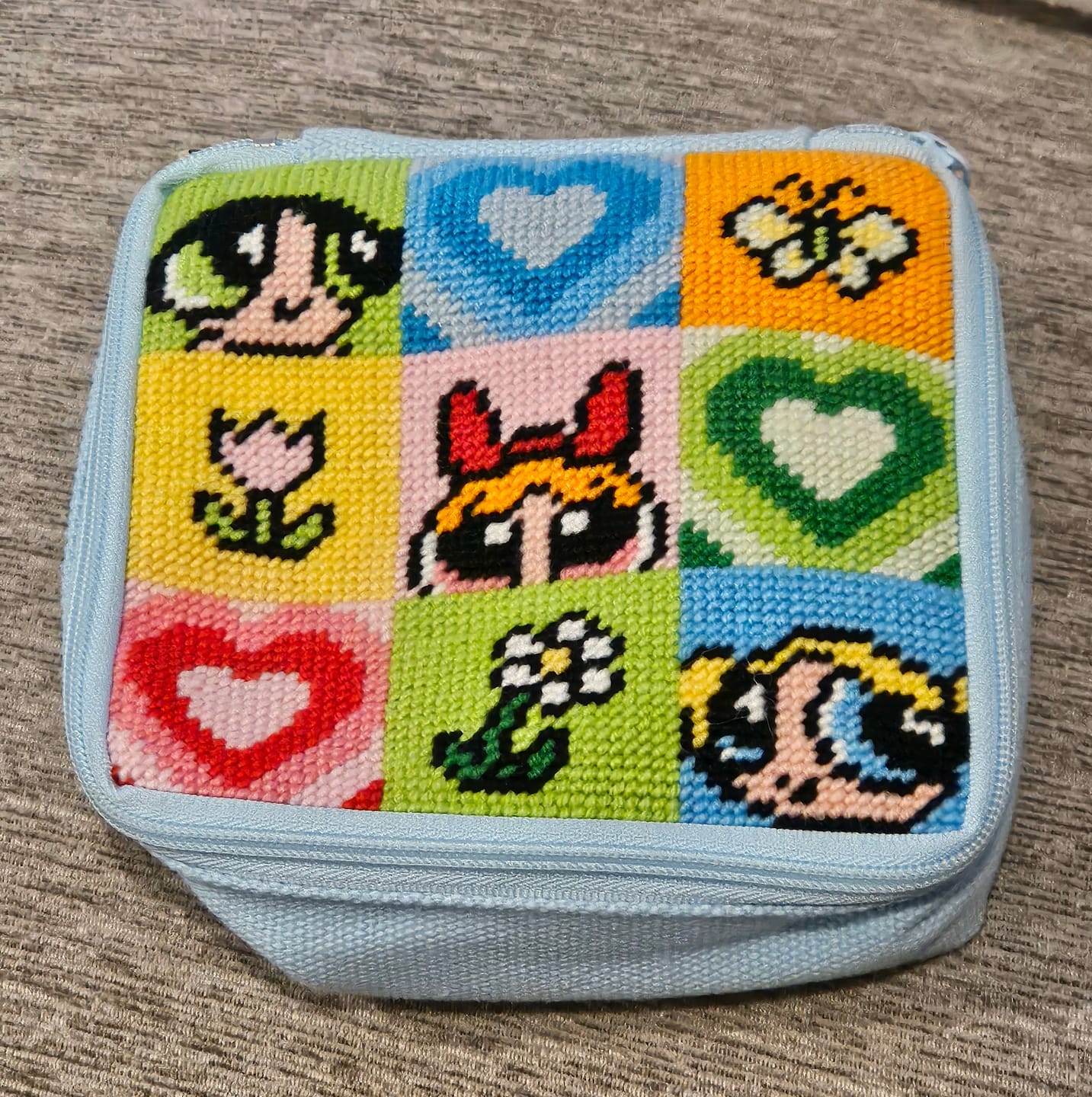 Customer photo review of PERFECT GIRL FORMULA - Needlepoint Pouch Kit