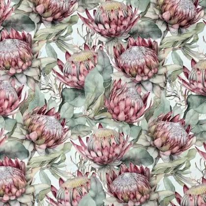 Customer photo review of Printed Velvet Protea
