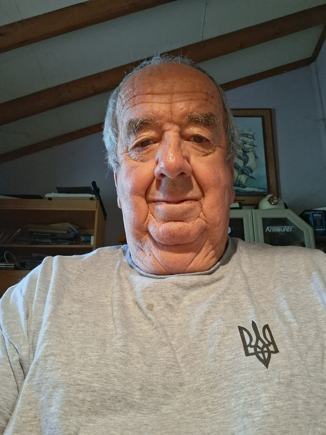 Customer photo review of Trident On The Heart T-Shirt