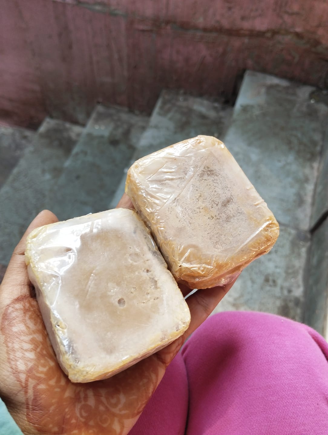 Customer photo review of Magic Soap (Sandal Wood and Saffron Soap)