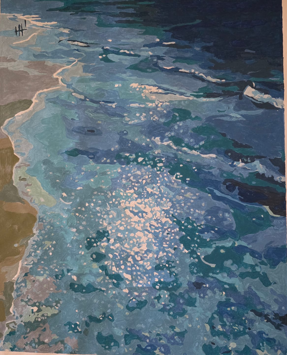 Customer photo review of Endless Ocean | Paint by Number
