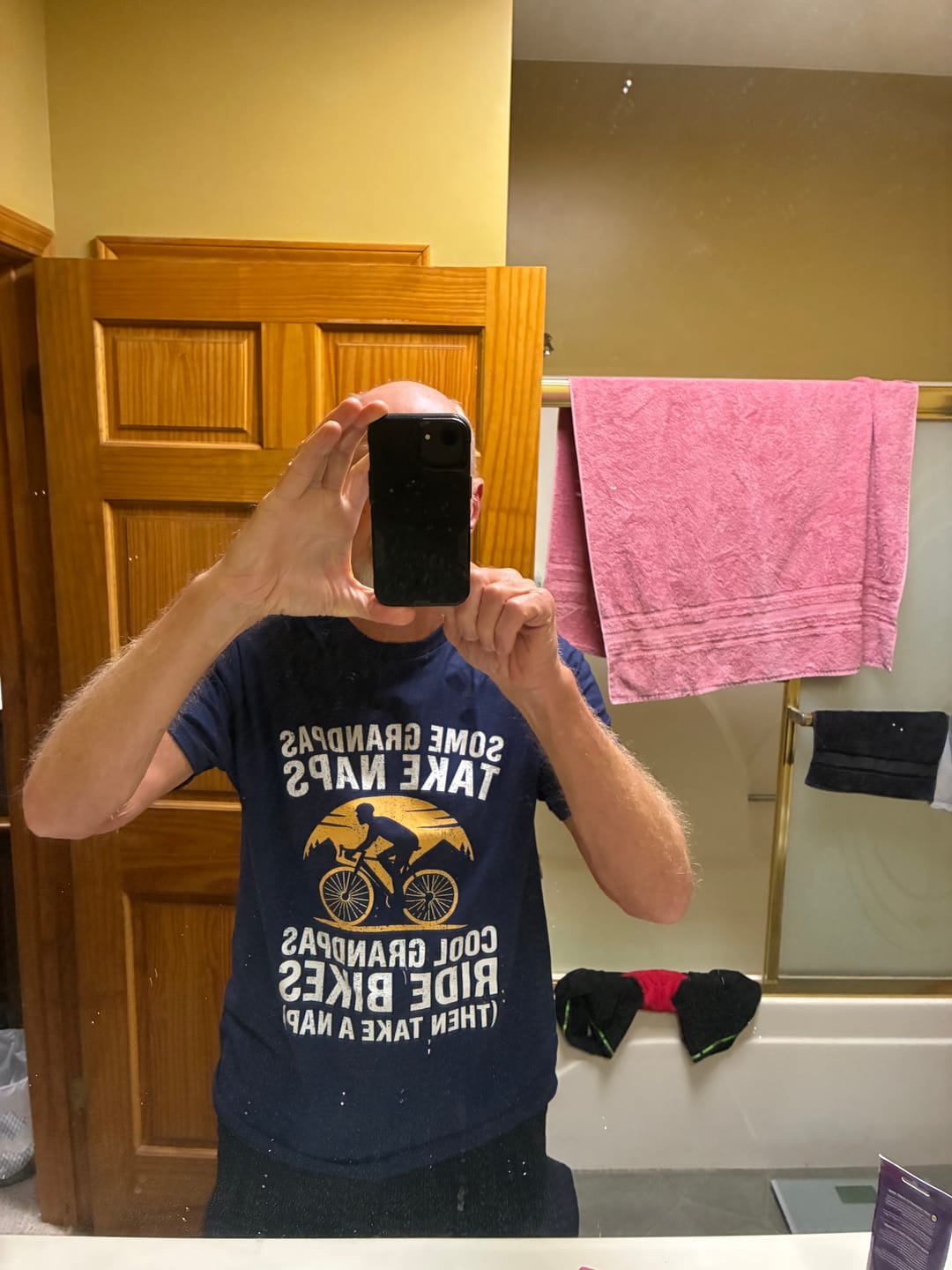 Customer photo review of Grandpas Take Naps T-Shirt
