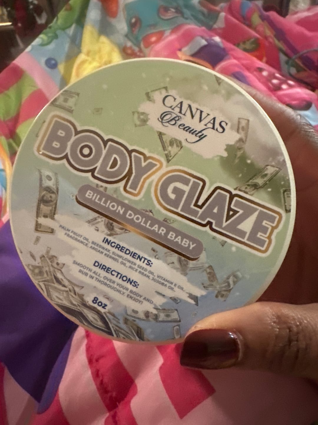 Customer photo review of BODY GLAZE: BILLION DOLLAR BABY