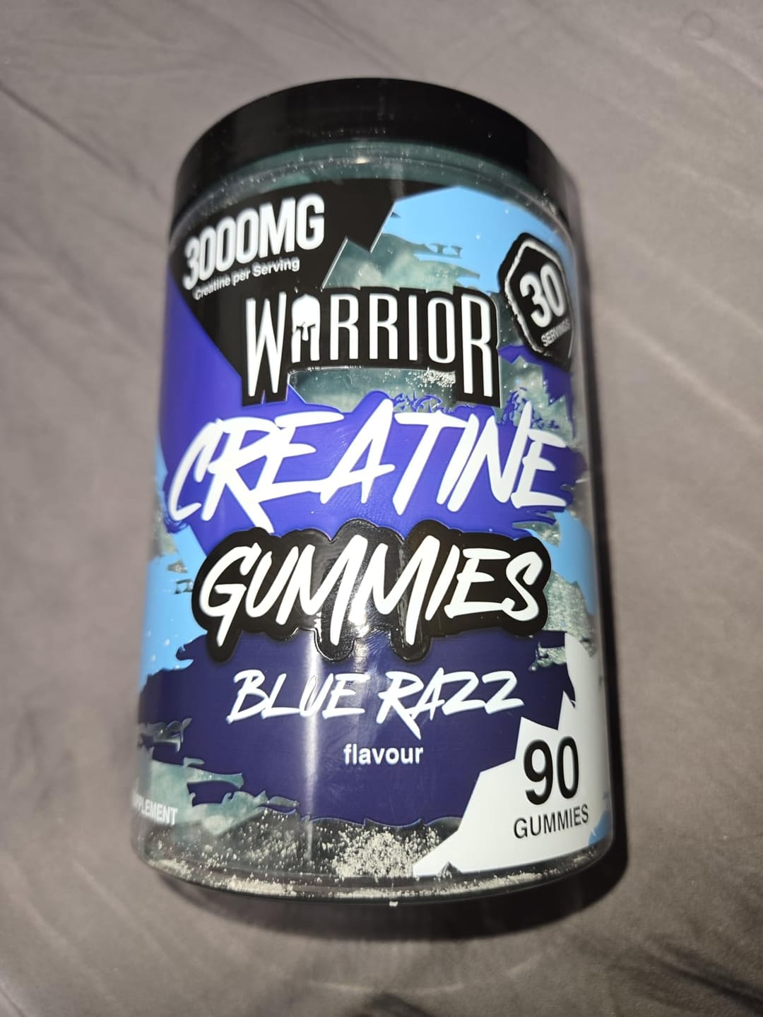 Customer photo review of Warrior Creatine Monohydrate Gummies – 3000mg – 90 Gummies (Lab Tested)