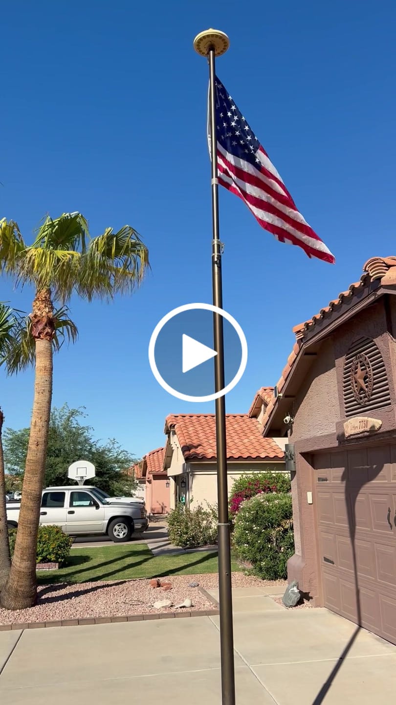 Customer video review of 3' x 5' American Flag