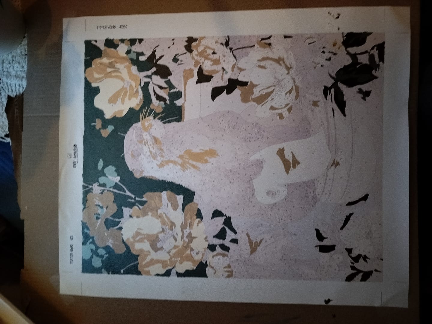 Customer photo review of Otter the helper | Paint by Number