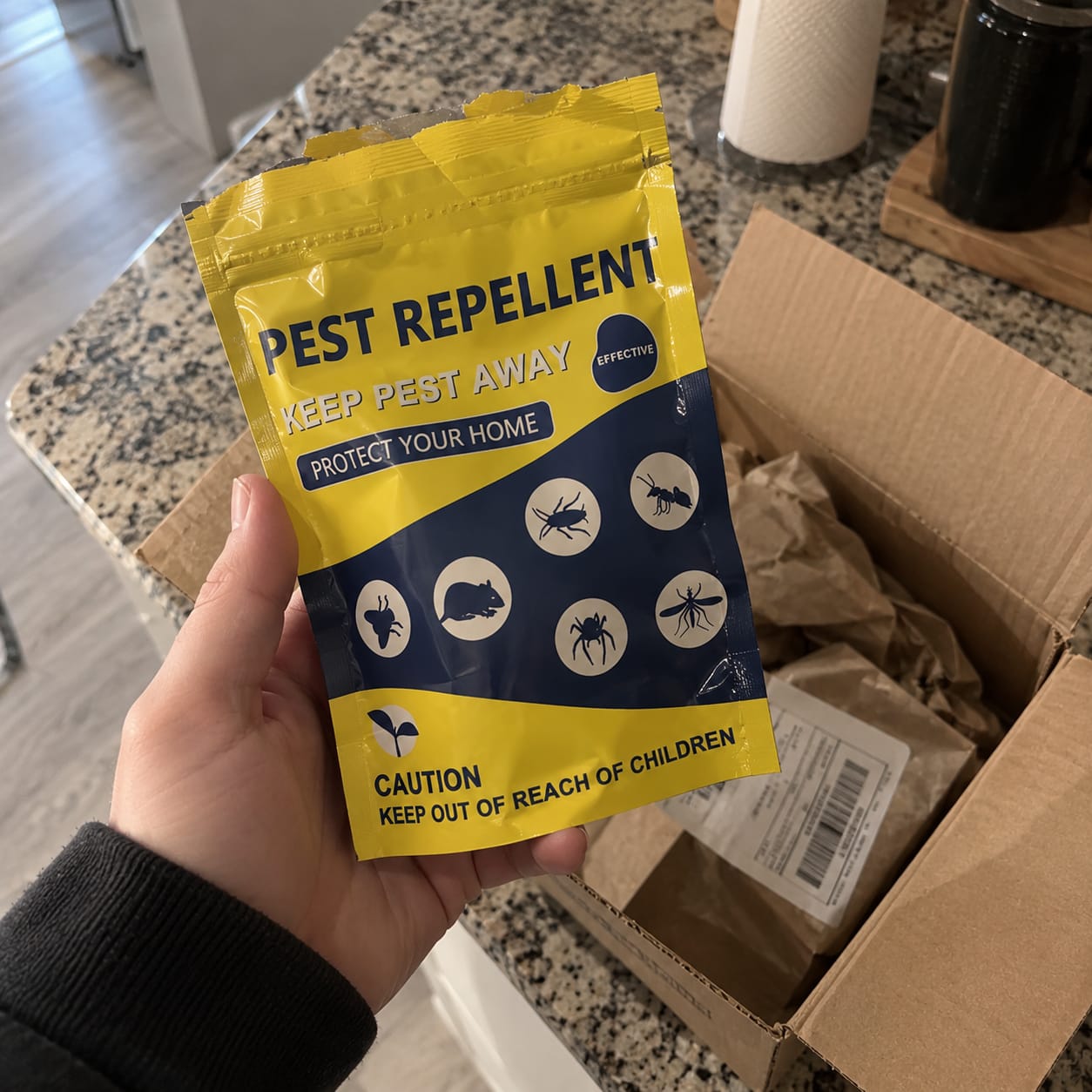 Customer photo review of Botanical Rodent Repellent Pouches