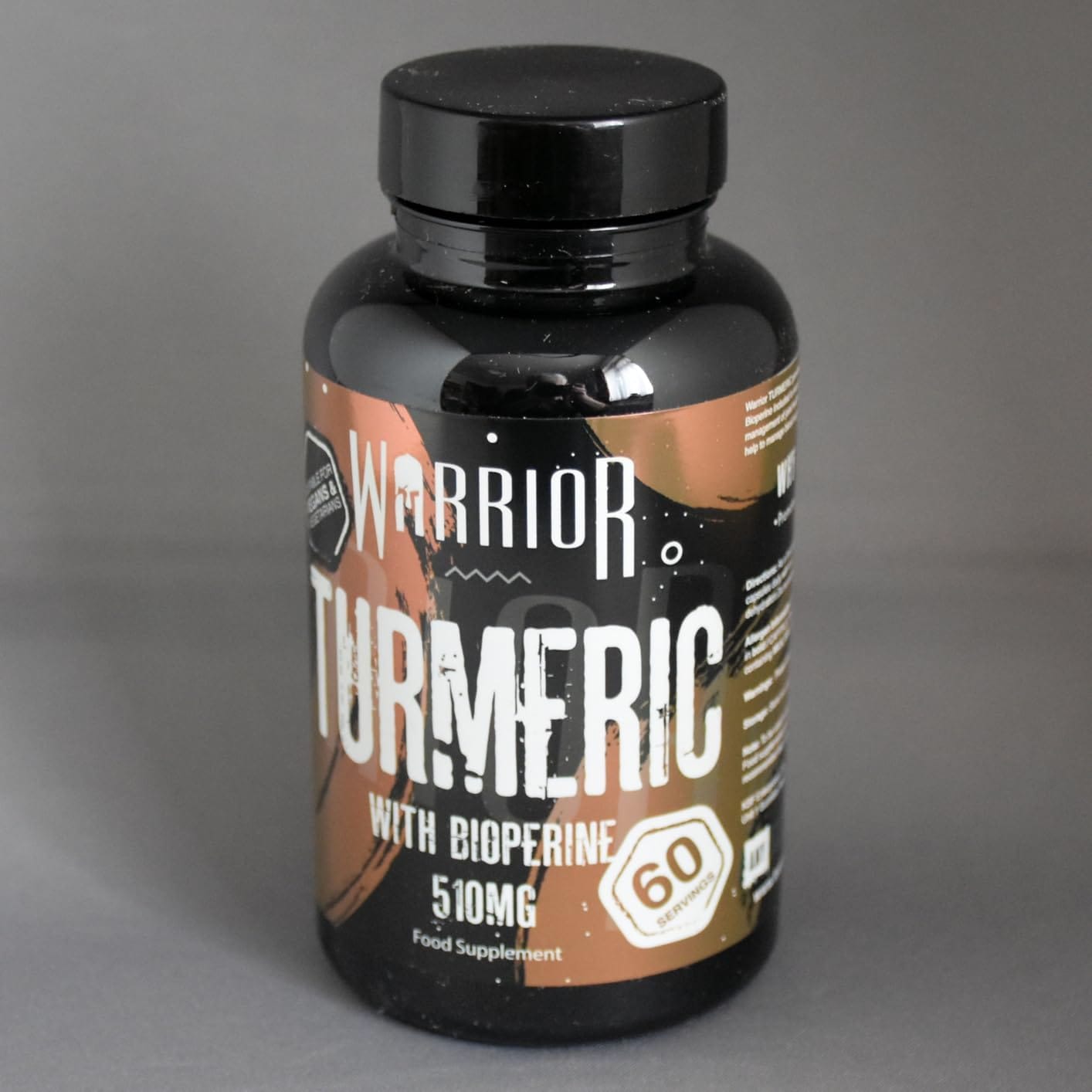 Customer photo review of Warrior Turmeric with Bioperine 510mg - 60 Vegan Capsules