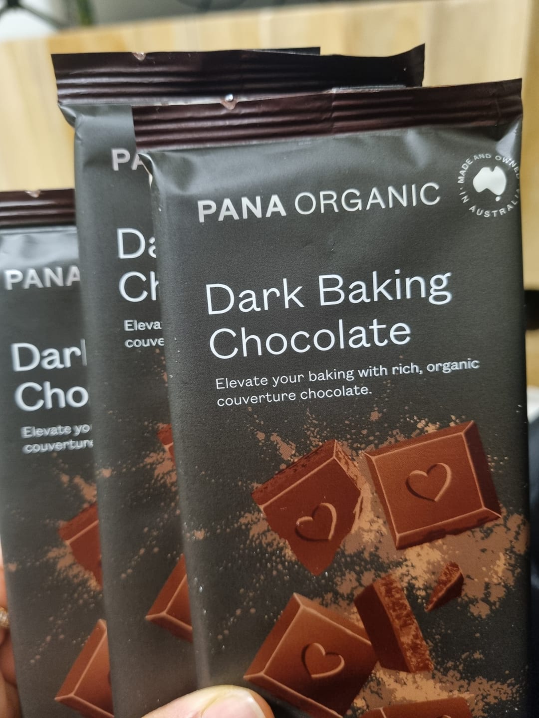 Customer photo review of Dark Baking Couverture Chocolate