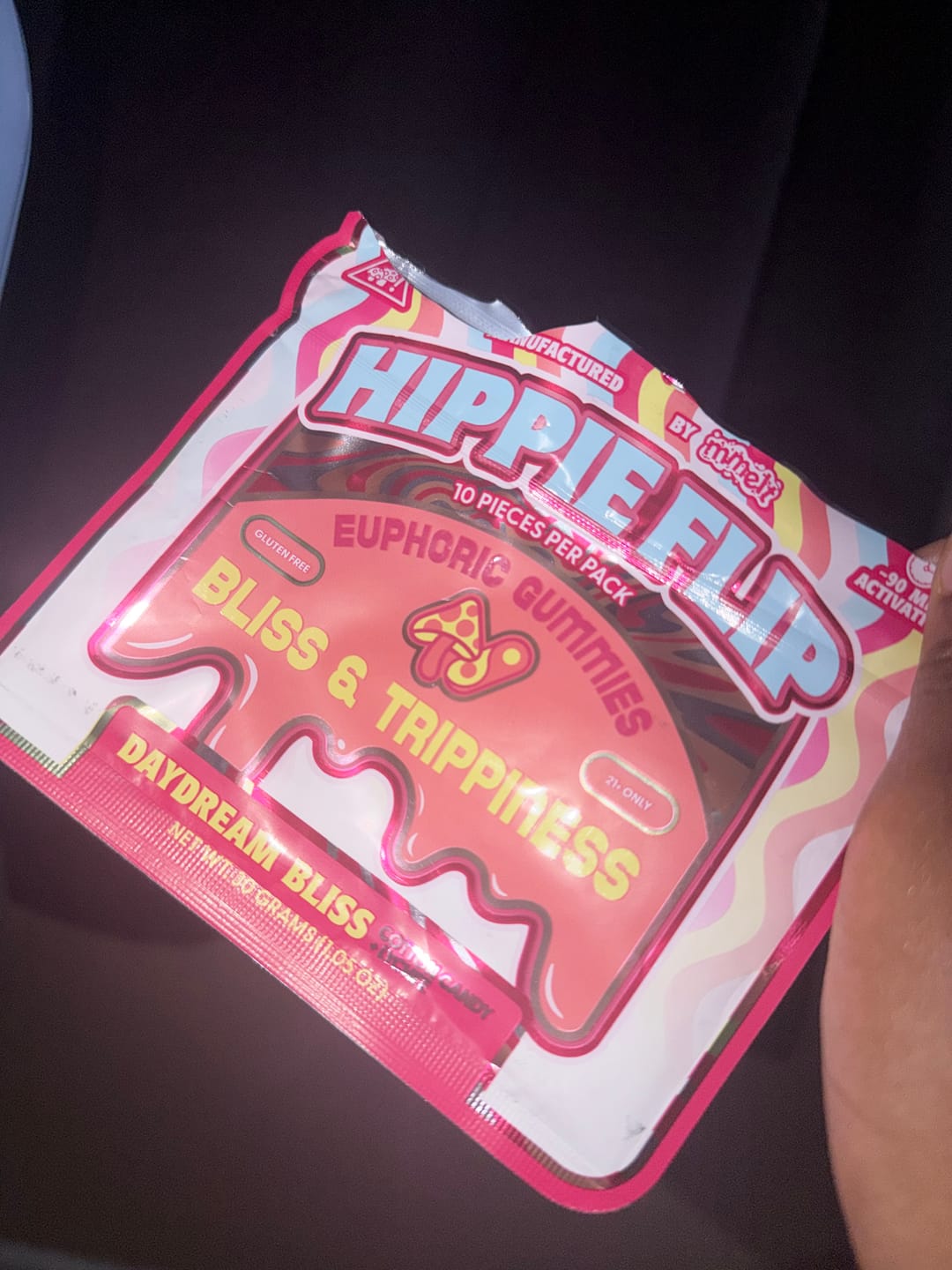 Customer photo review of Hippie Flip Mushroom Gummies
