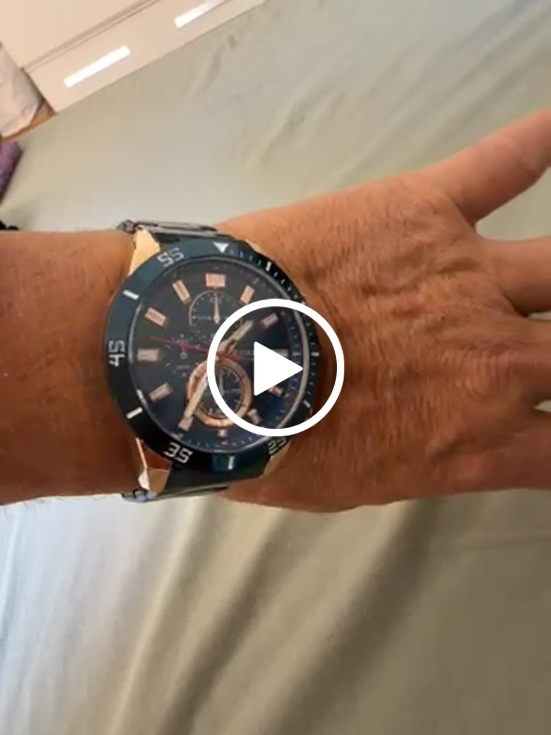 Customer video review of Curren Berna® orologio uomo acciaio