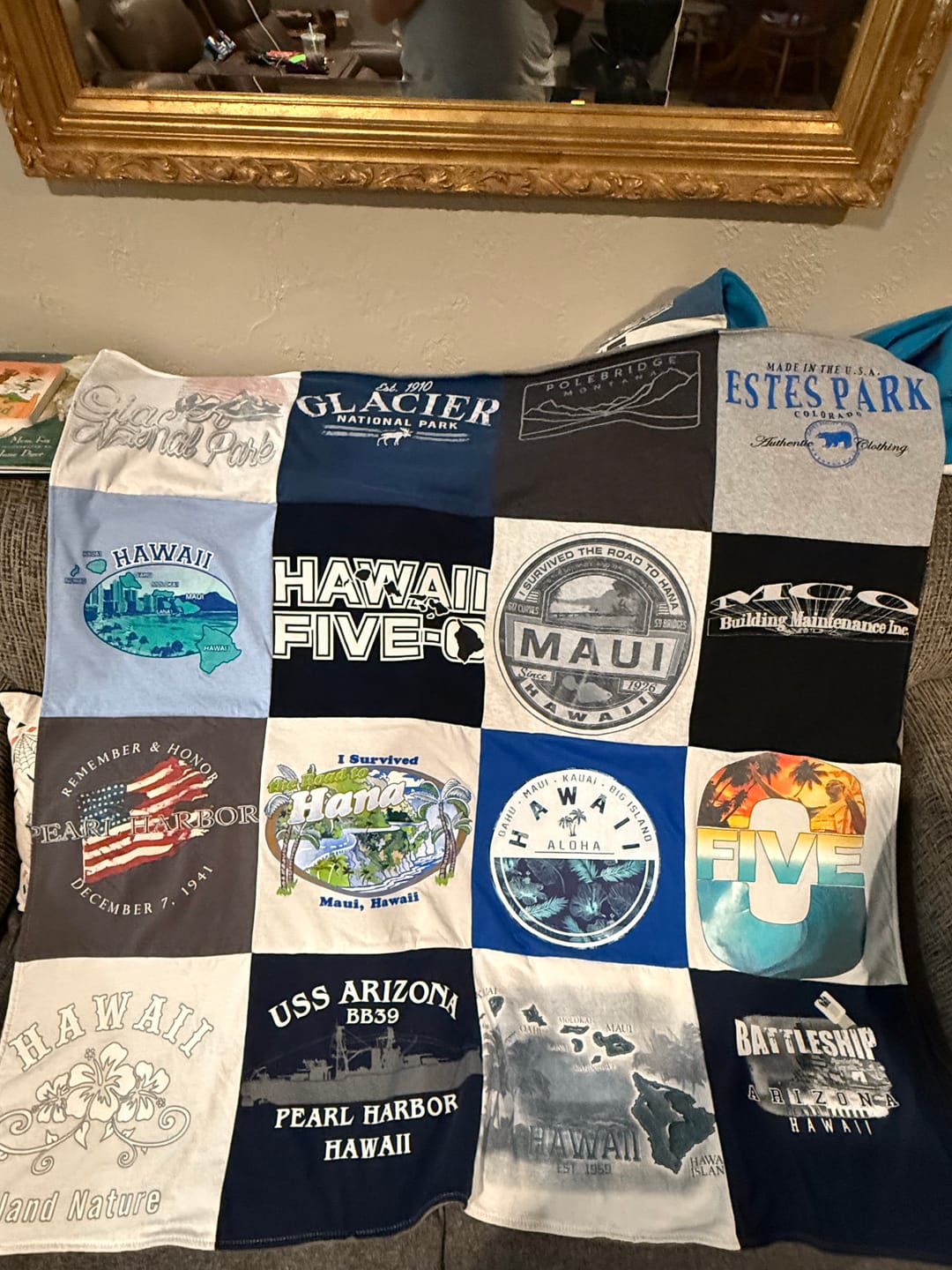 Customer photo review of Project Repat T-Shirt Quilt