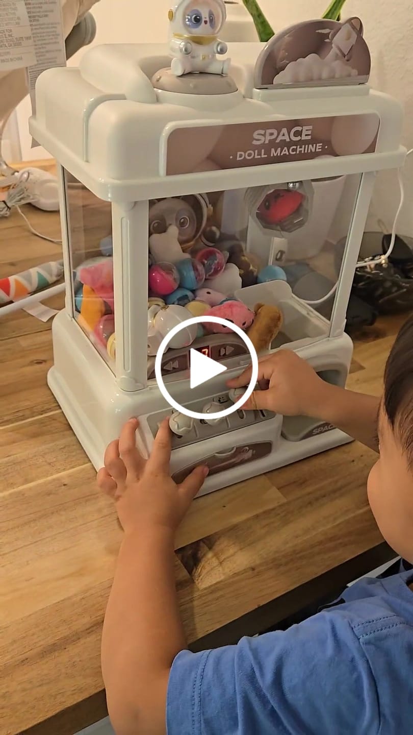 Customer video review of Kids Mini Claw Machine with Flash Lights and Music