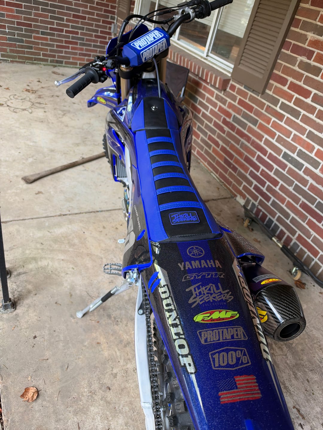 Customer photo review of Custom Seat Cover: 2026 Yamaha WR450F