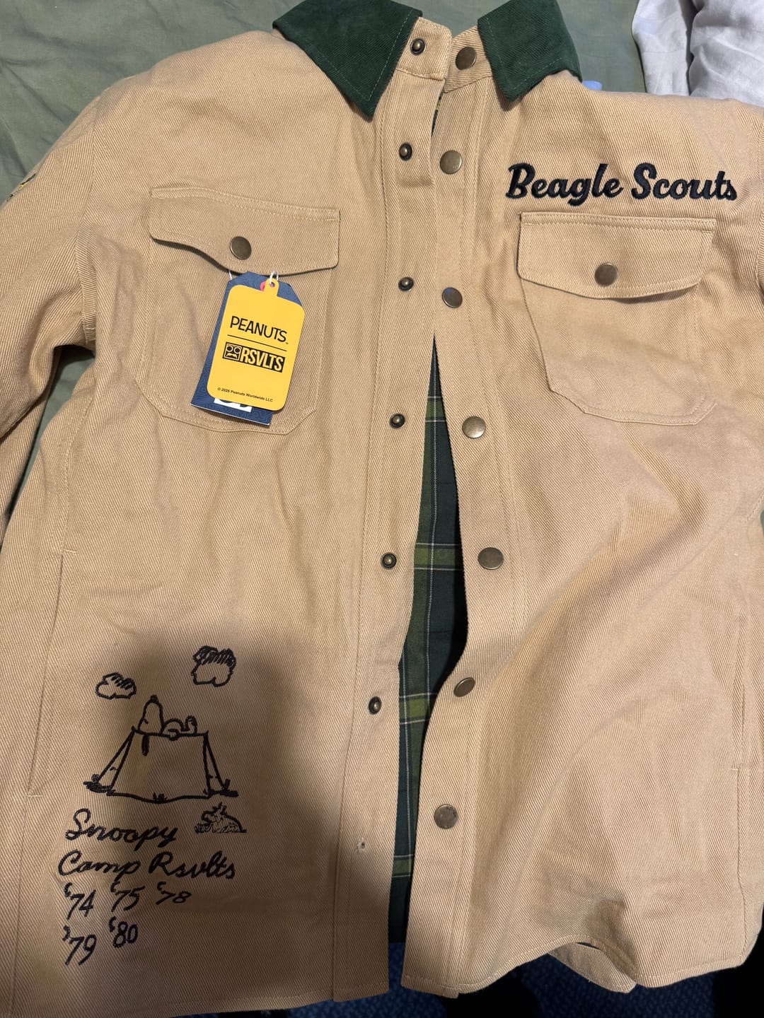 Customer photo review of Peanuts "Beagle Scout Bundle Box" – Shirt Jacket Bundle Box