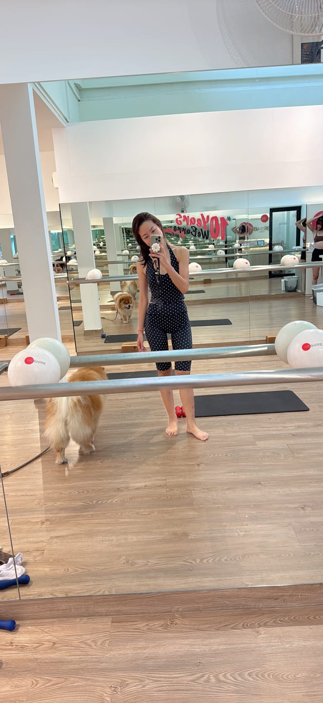 Customer photo review of The Frame Halter Tank Top Capri Leggings 2-Piece Set