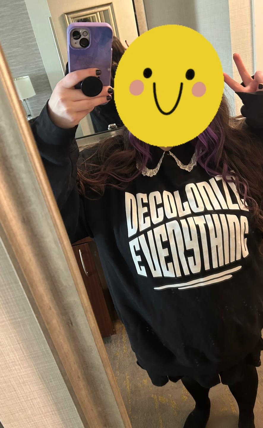 Customer photo review of [UNLISTED] Decolonize Everything Crewneck