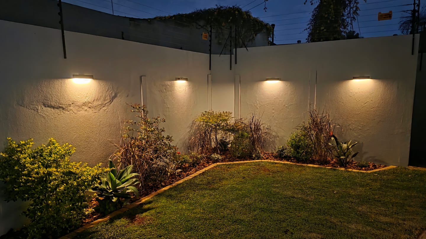 Customer photo review of Solar Wall Light with Motion Sensor