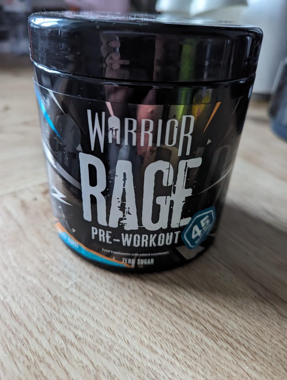 Customer photo review of Warrior Rage Pre-Workout Powder - 392g (45 Servings)