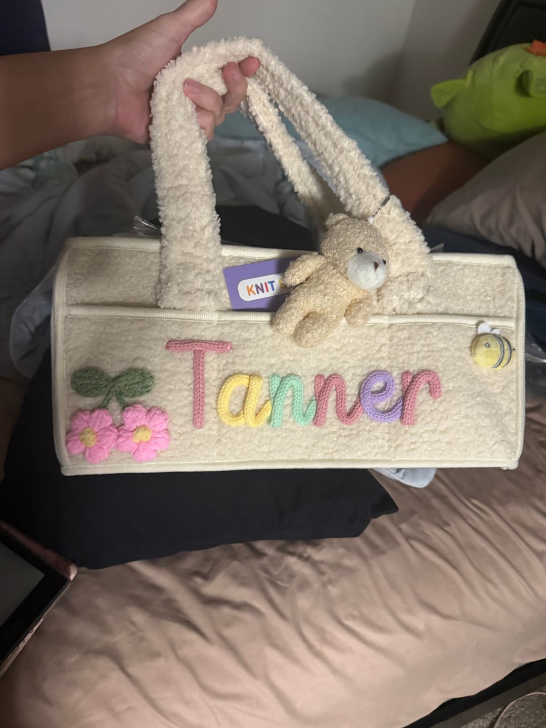 Customer photo review of K&C - Personalized Baby Storage Basket