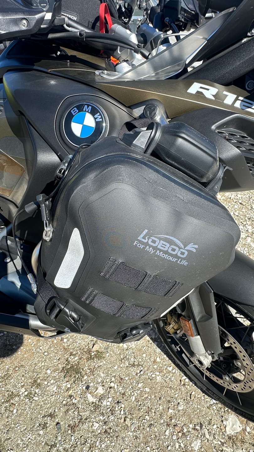 Customer photo review of LOBOO Wanderer BHGB05T — 300KG Inflatable Bag for 25mm Crash Bars