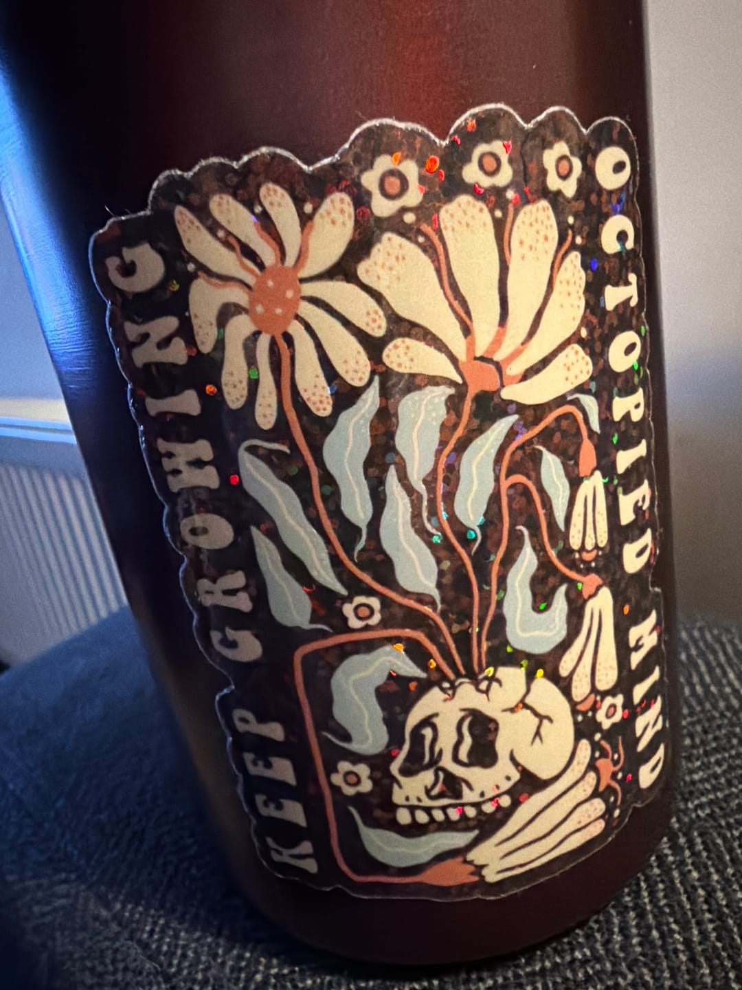Customer photo review of Keep Growing Sticker