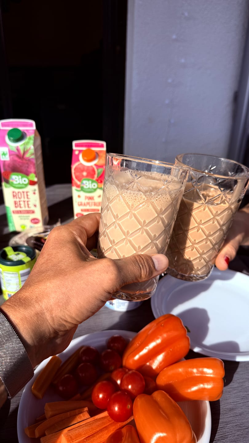 Customer photo review of Creamy Protein Iced Coffee