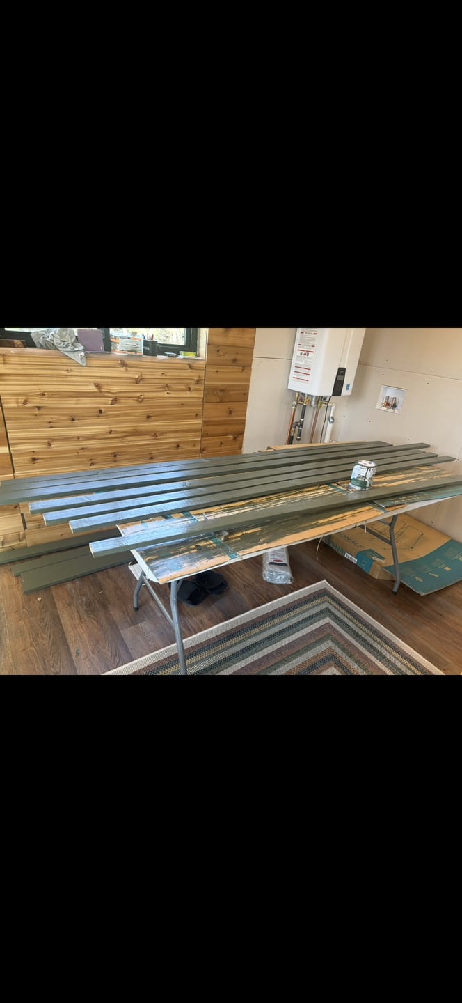 Customer photo review of 72" Linear Rails For Router Sled (Pair-Set Of 2)