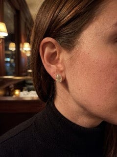 Customer photo review of Maya Moissanite Earring