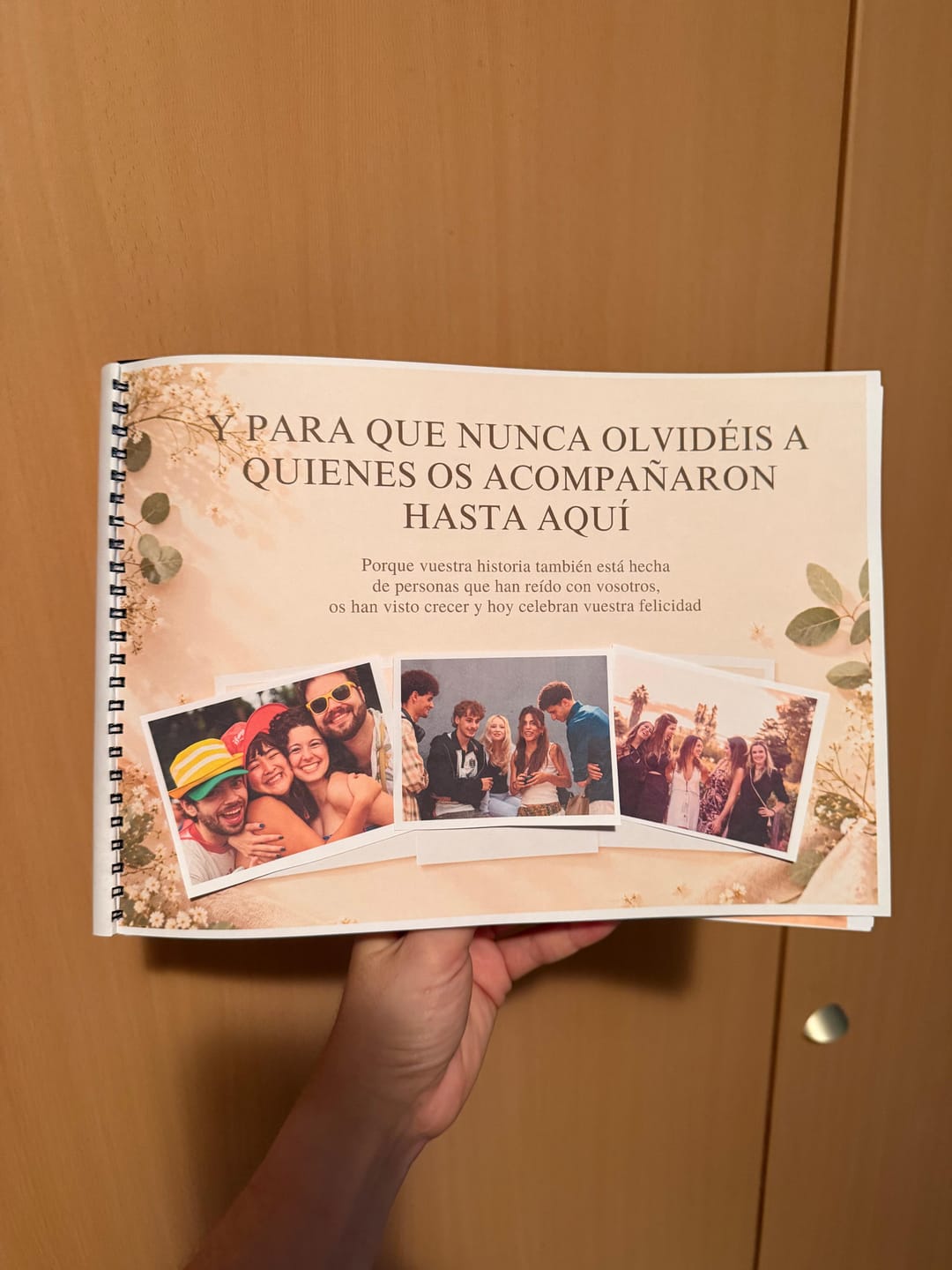 Customer photo review of Álbum Imprimible Boda