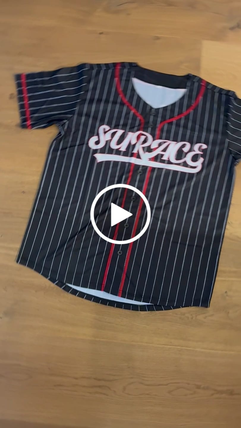 Customer video review of Benutzerdefiniertes Professionelles Schwarz Weiß Baseballtrikot