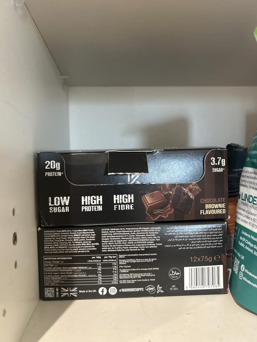 Customer photo review of Warrior RAW Protein Bar - 12 x 75g Bars
