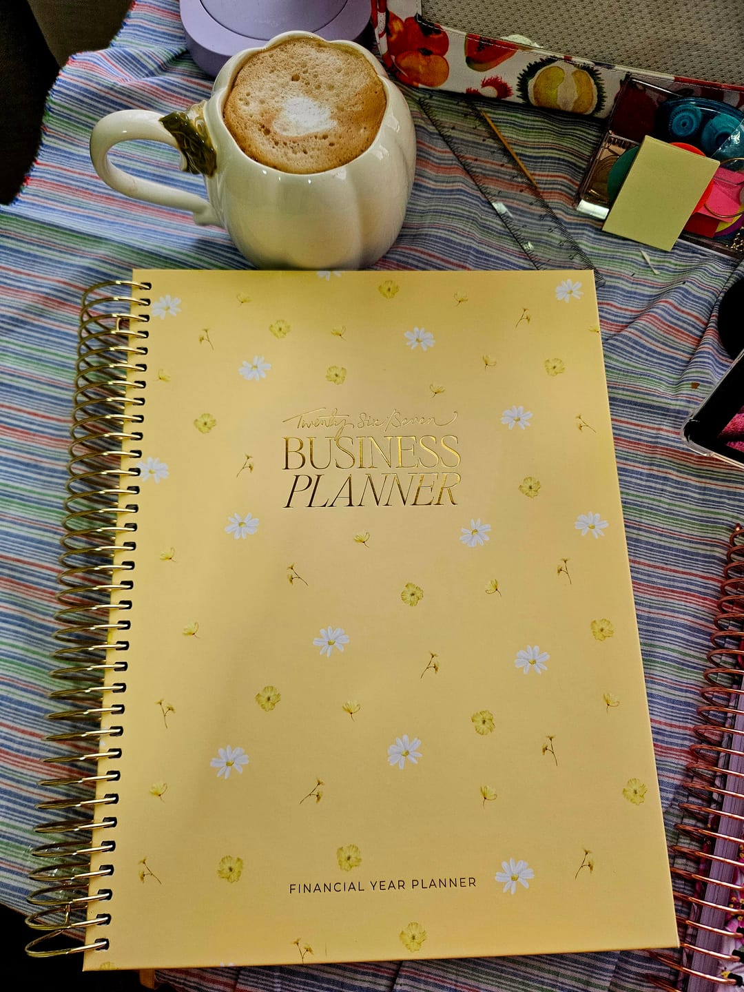 Customer photo review of 2026/27 Financial Year Business Planner - Daisy Yellow