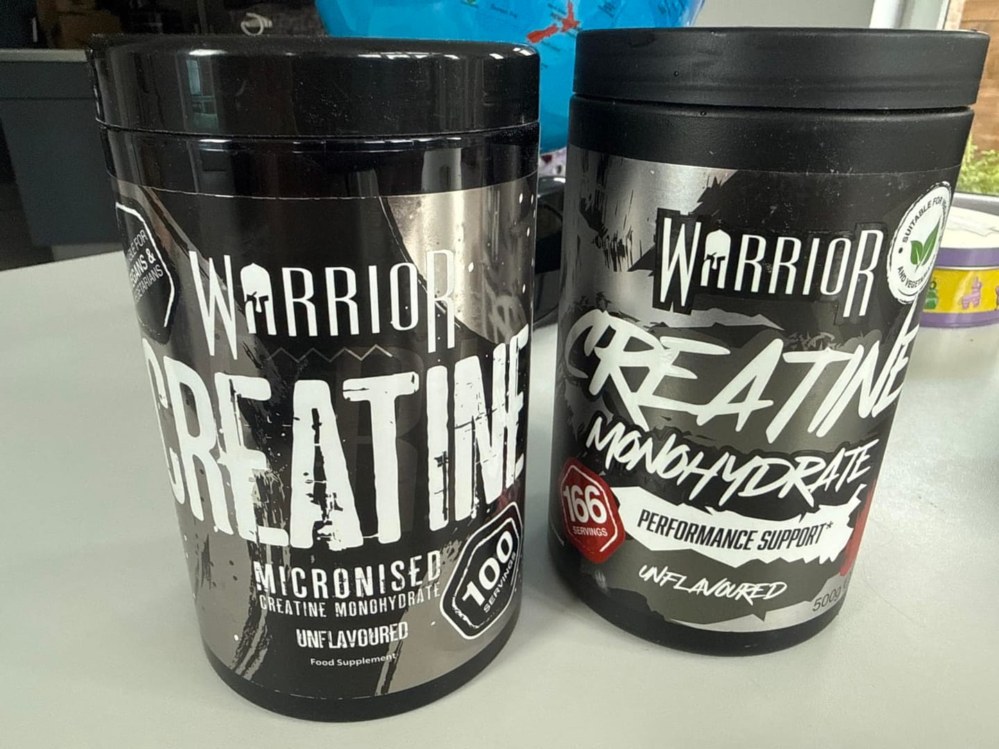 Customer photo review of Warrior Creatine Monohydrate Powder - 500g