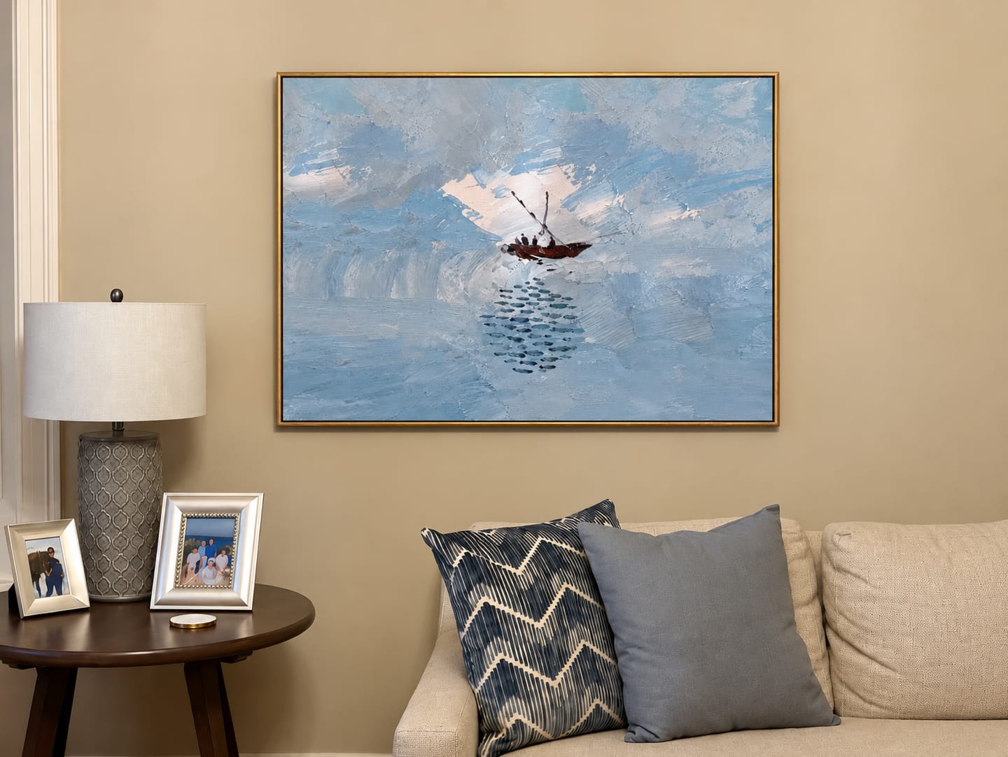 Customer photo review of Quiet Voyage Wall Art