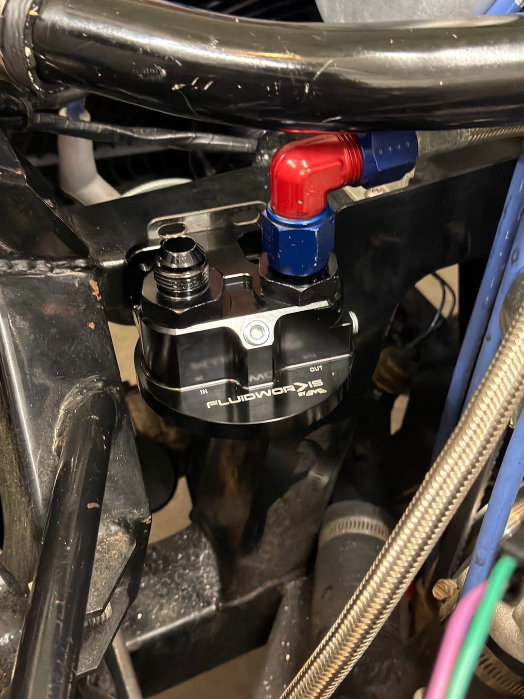 Customer photo review of Fluidworks Remote Oil Filter- Top Load