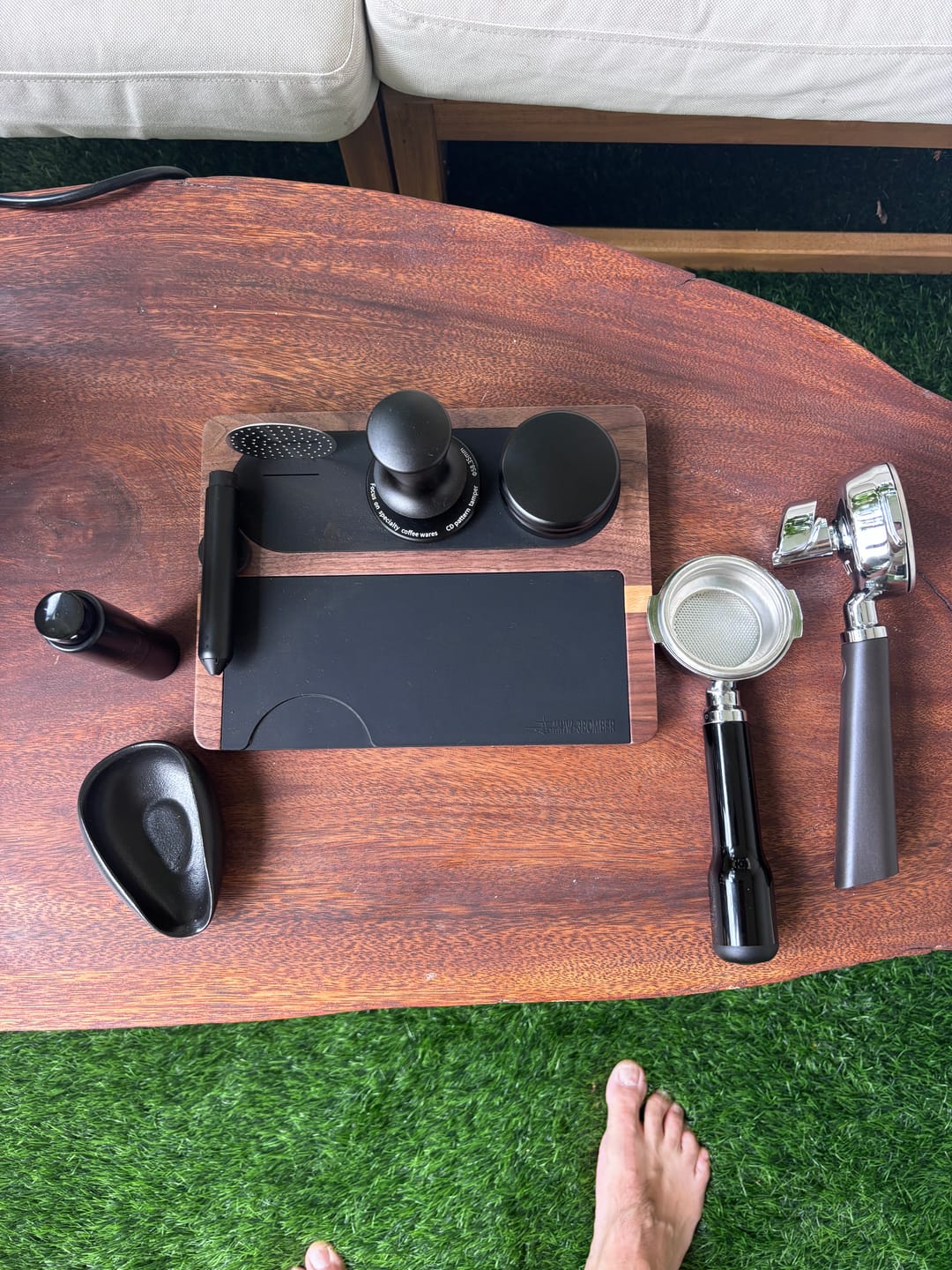 Customer photo review of MHW-3BOMBER Wood Tamping Base