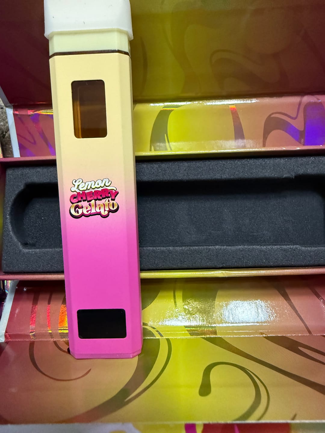 Customer photo review of Hit Stick - 2G THCa Lemon Cherry Gelato - Hybrid