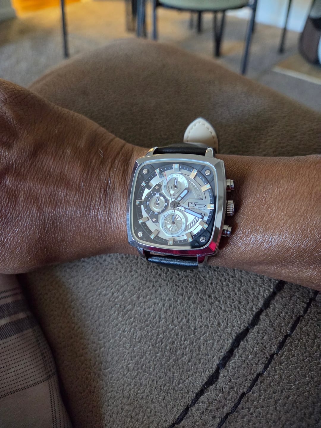 Customer photo review of Pursuit Chronograph Silver Men's Watch