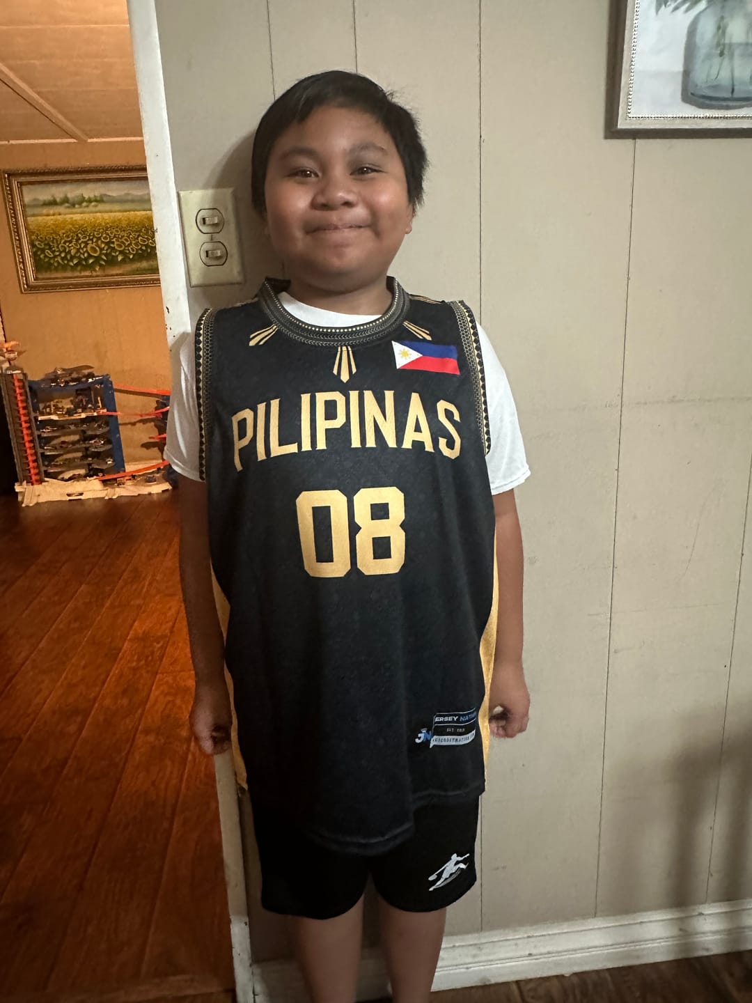 Customer photo review of Philippines 'Luzviminda' Custom Basketball Jersey