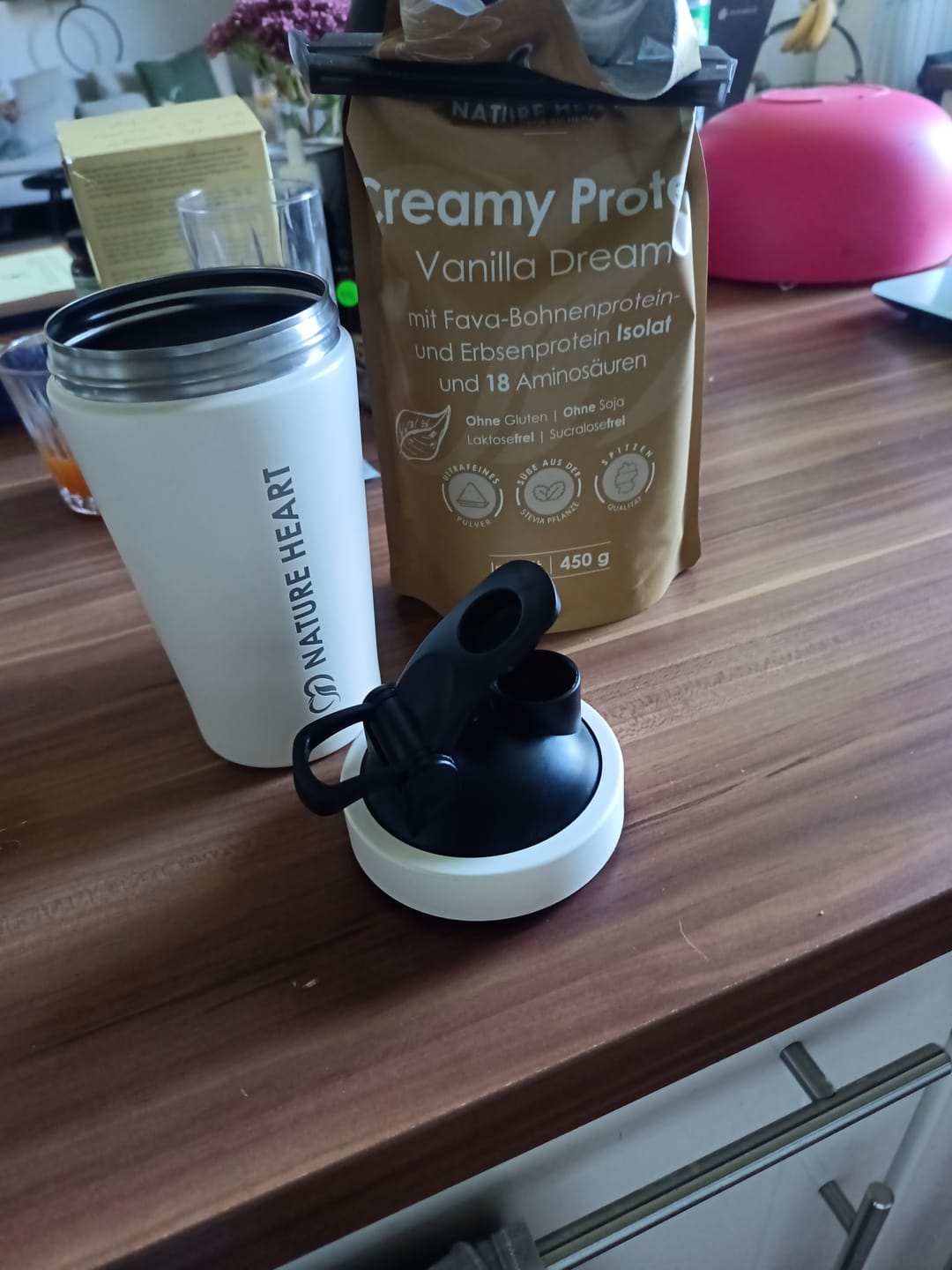 Customer photo review of Creamy Protein Vanilla Dream