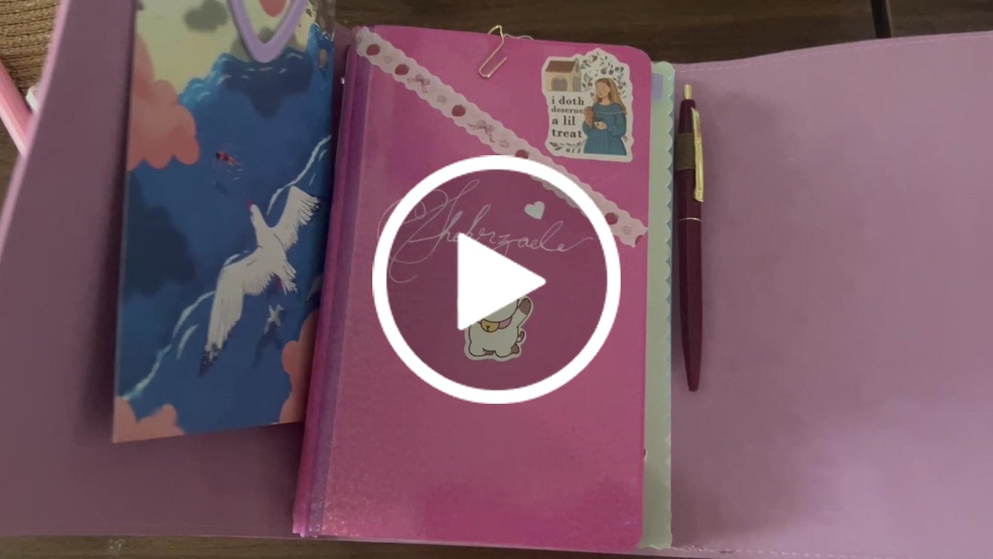 Customer video review of Refillable Folio in Rose Quartz
