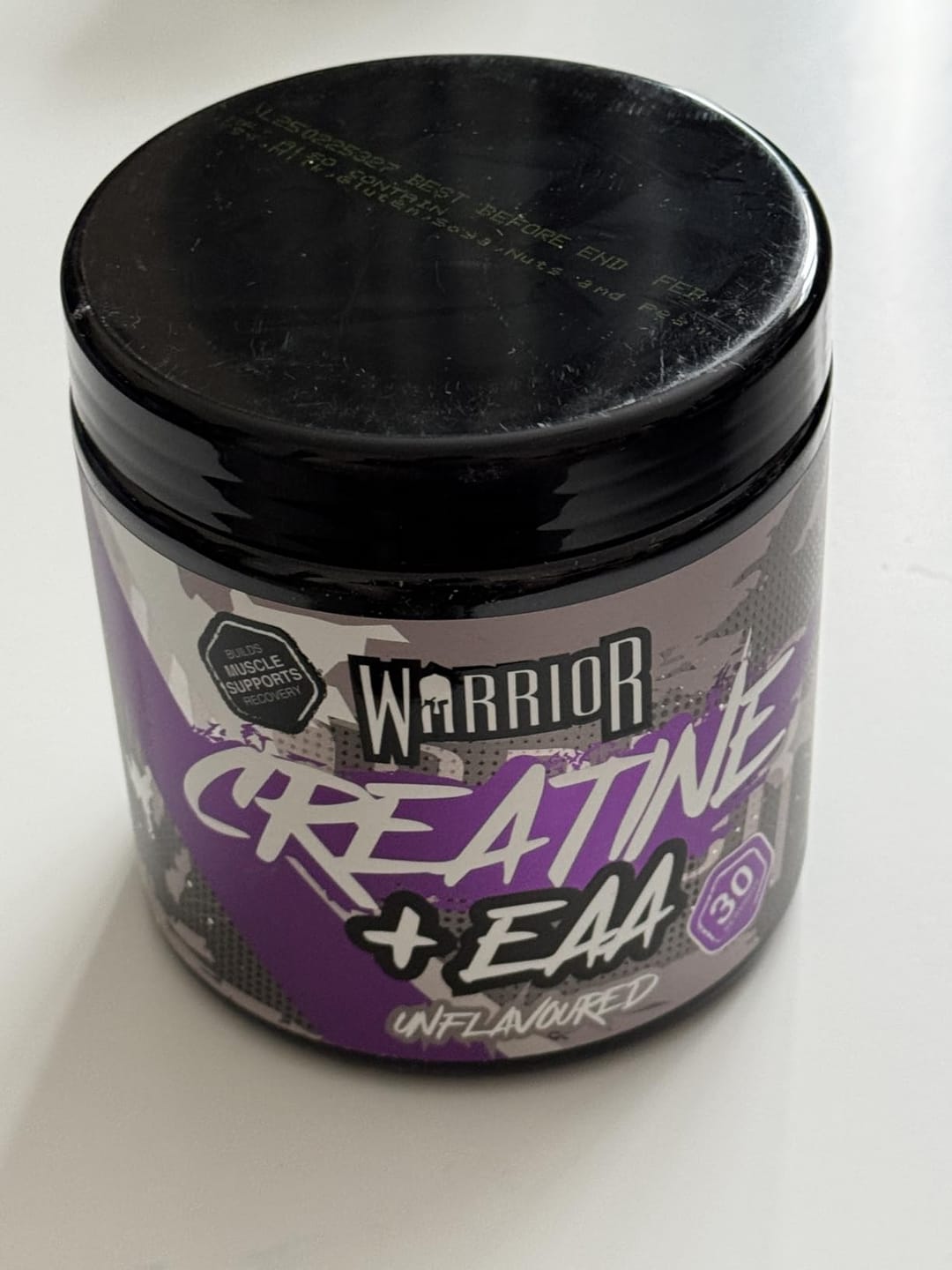 Customer photo review of Warrior Creatine Plus EAA (Unflavoured)